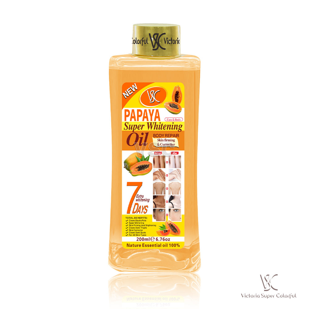 7-day repair and brightening vc essential oil, moisturizing and meridian-tongue turmeric essential oil, whole body massage almond massage oil 200ml