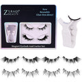 Tk bestseller magnetic eyelashes, 2 pairs mixed set. five-magnet thin band, weightless magnetic eyelash set, one-piece style
