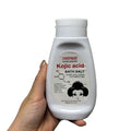 kojic acid collagen bath salt 400g - all-over brightening, exfoliating, and chicken skin treatment scrub - export quality