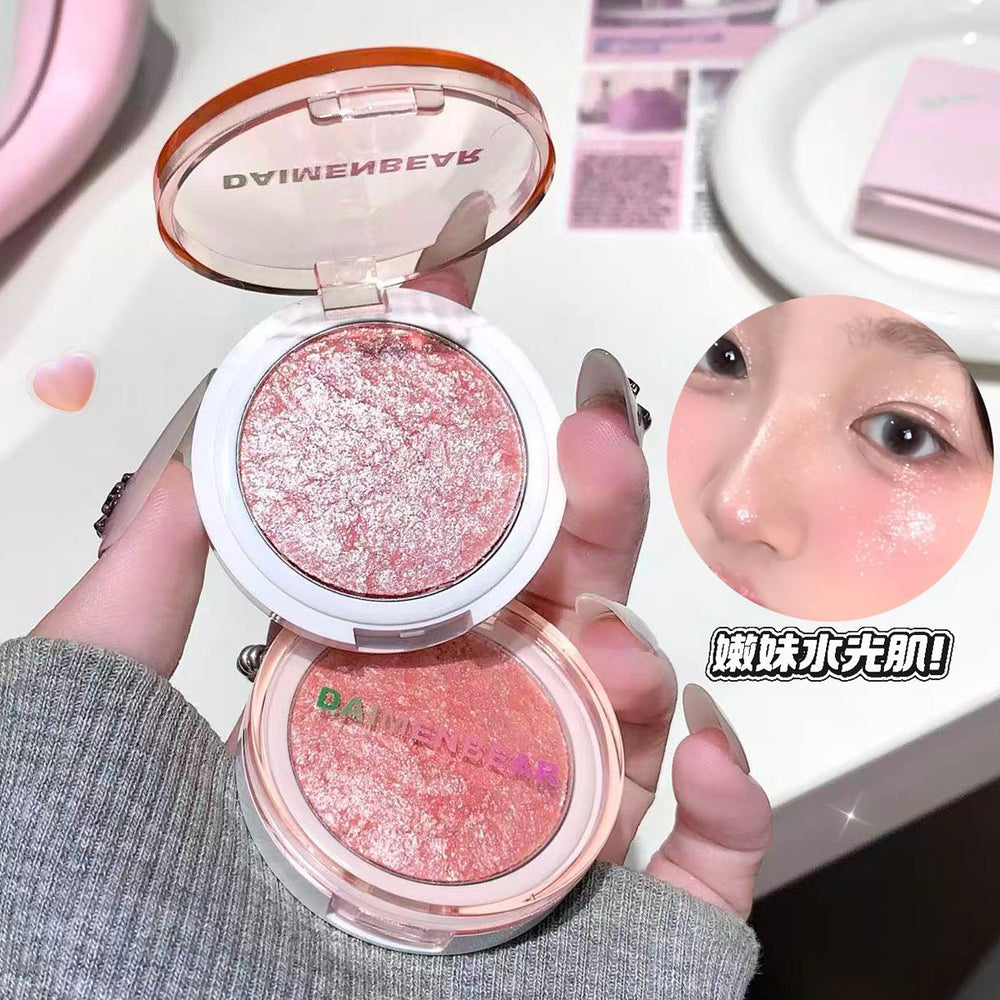 Makeup daimenbear clear and sparkling highlighter powder mochi mashed potatoes pearlescent diamond sparkling stereo brightening