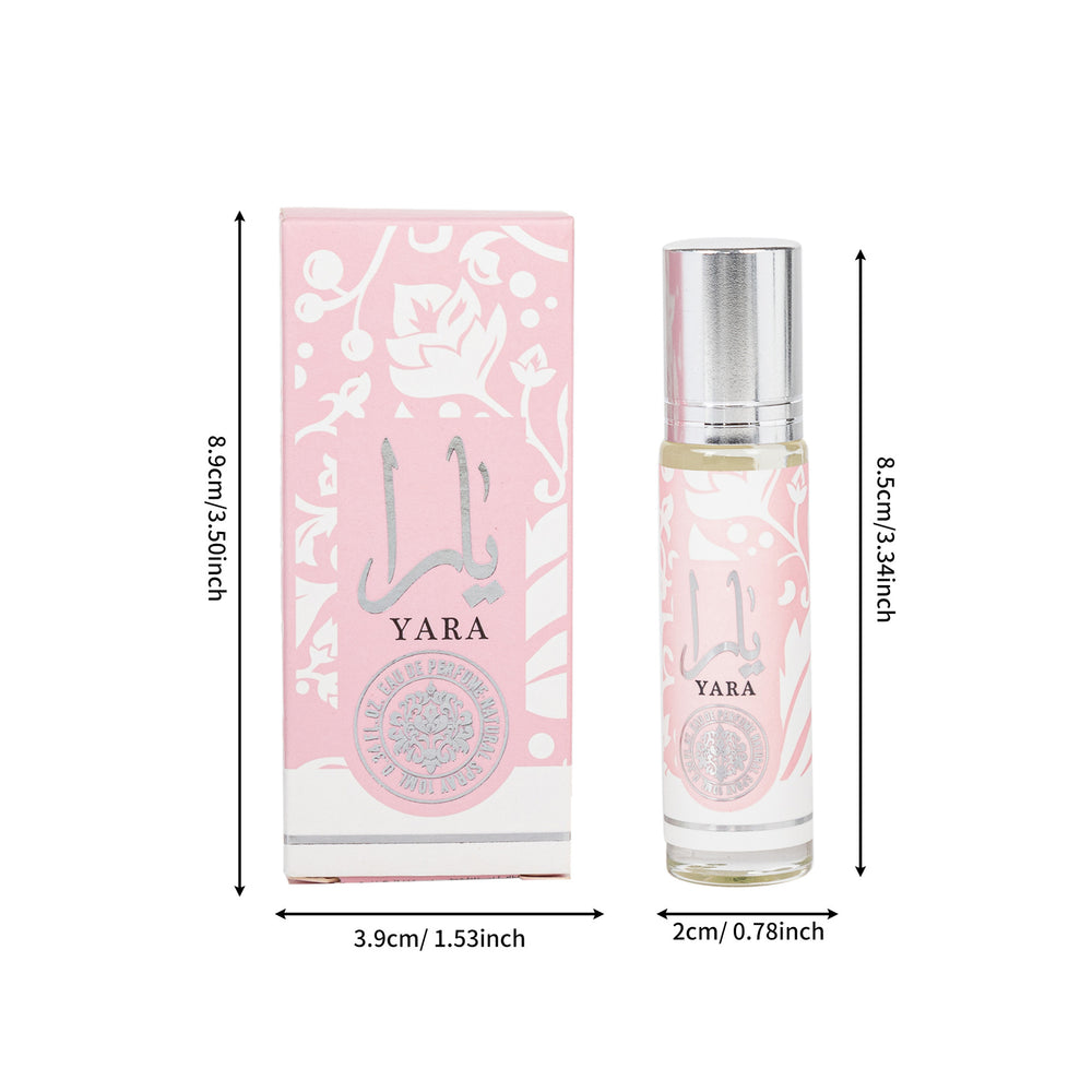 hot-selling yara rollerball perfume 10ml women's yara arabic foreign trade perfume long-lasting light fragrance wholesale