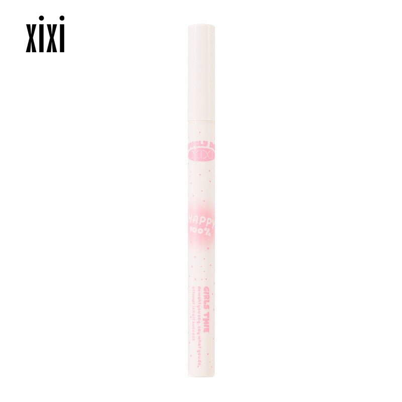 Xixi slim and easy-to-control color-developing eyeliner, ultra-fine tip, quick-drying, waterproof, anti-sweat, non-smudge, outlines the lying silkworm