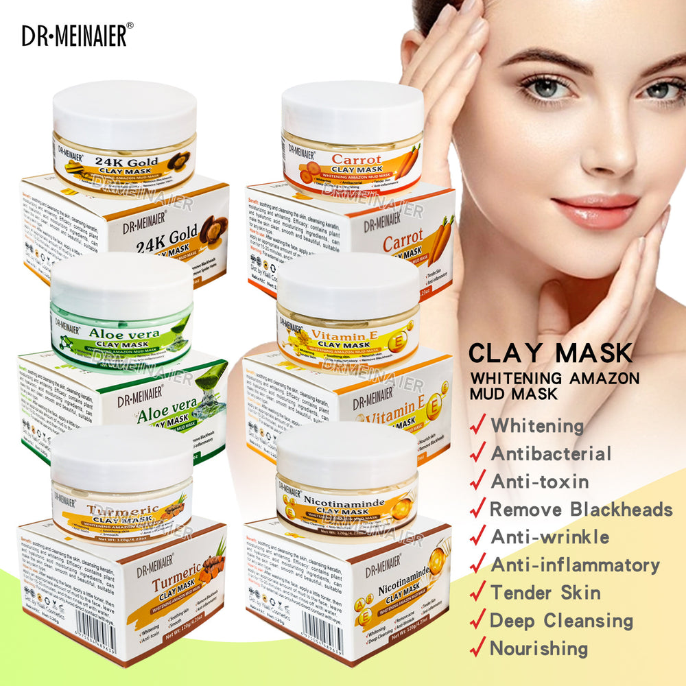 vitamin c mud mask deep cleansing smear-type mung bean mud moisturizing and hydrating ve mask cream 120g