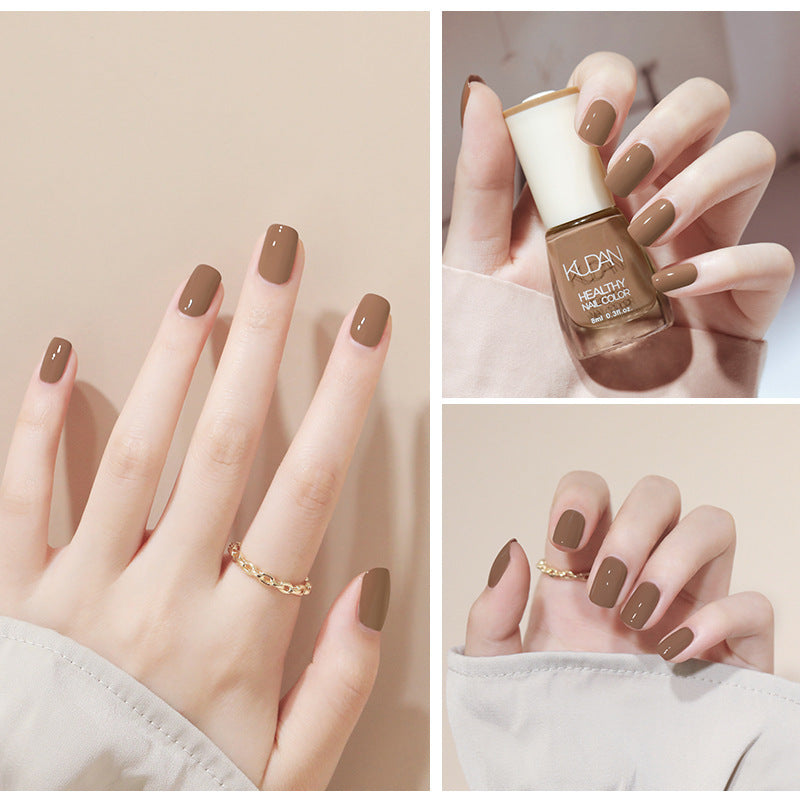 Oily colorful character nail polish, long-lasting, no baking, non-peelable, quick-drying, whitening, non-tearable, cross-border live broadcast nail polish
