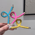 Colorful oil dripping korean cross-border fashionfashioncasual pencil classy women's back of the head shark multi-color hair grip