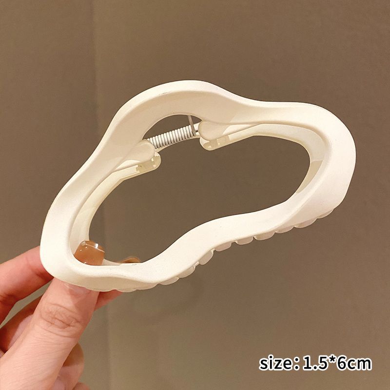 Casual frosted cloud gripper large women's new arrival hair clip on the back of the head shark clip elegant hairpin classy headwear