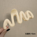 Frosted wavy beige-13cm