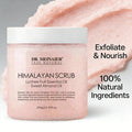 matcha green tea body scrub 350g - deep cleansing exfoliator with himalayan bath salts to improve keratosis pilaris (chicken skin)