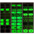 Zhengxiang christmas gel nail art stickers waterproof cartoon fluorescent cross-border fashionuv semi-cured nail stickers luminous