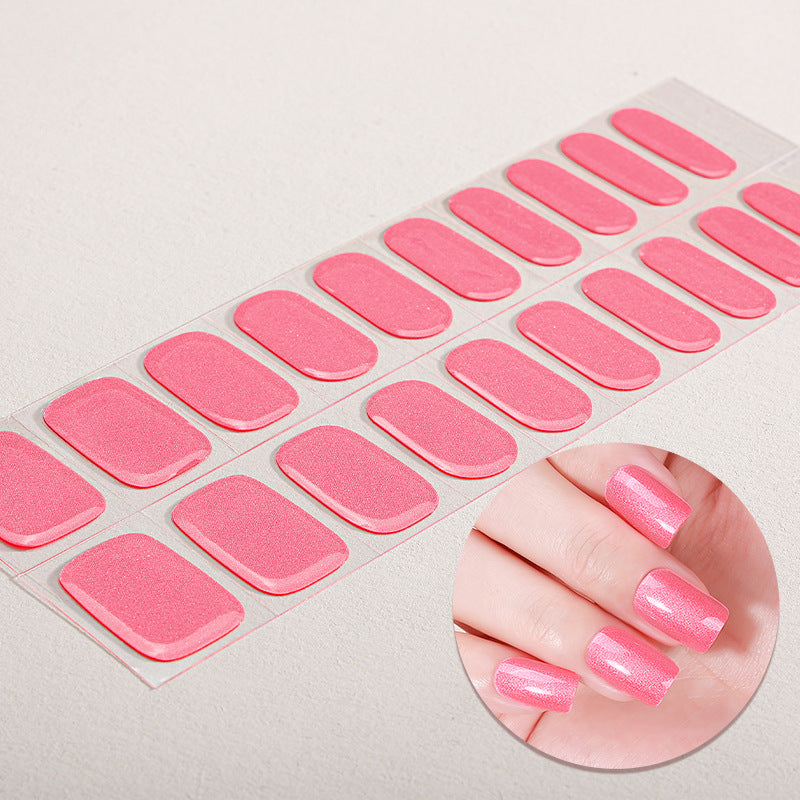 Zhengxiang personalized gel manicure stickers waterprooffashion onion powder manicure stickers uv light therapy semi-baked nail stickers nail