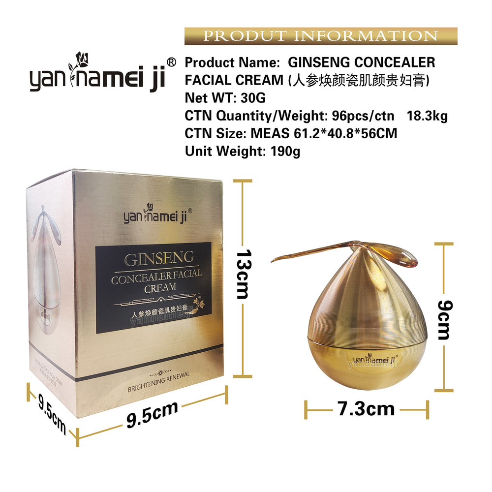 Authentic cross-border ginseng rejuvenating cream - brightening, skincare, moisturizing, improves acne scars & melasma - face cream, influencer favorite