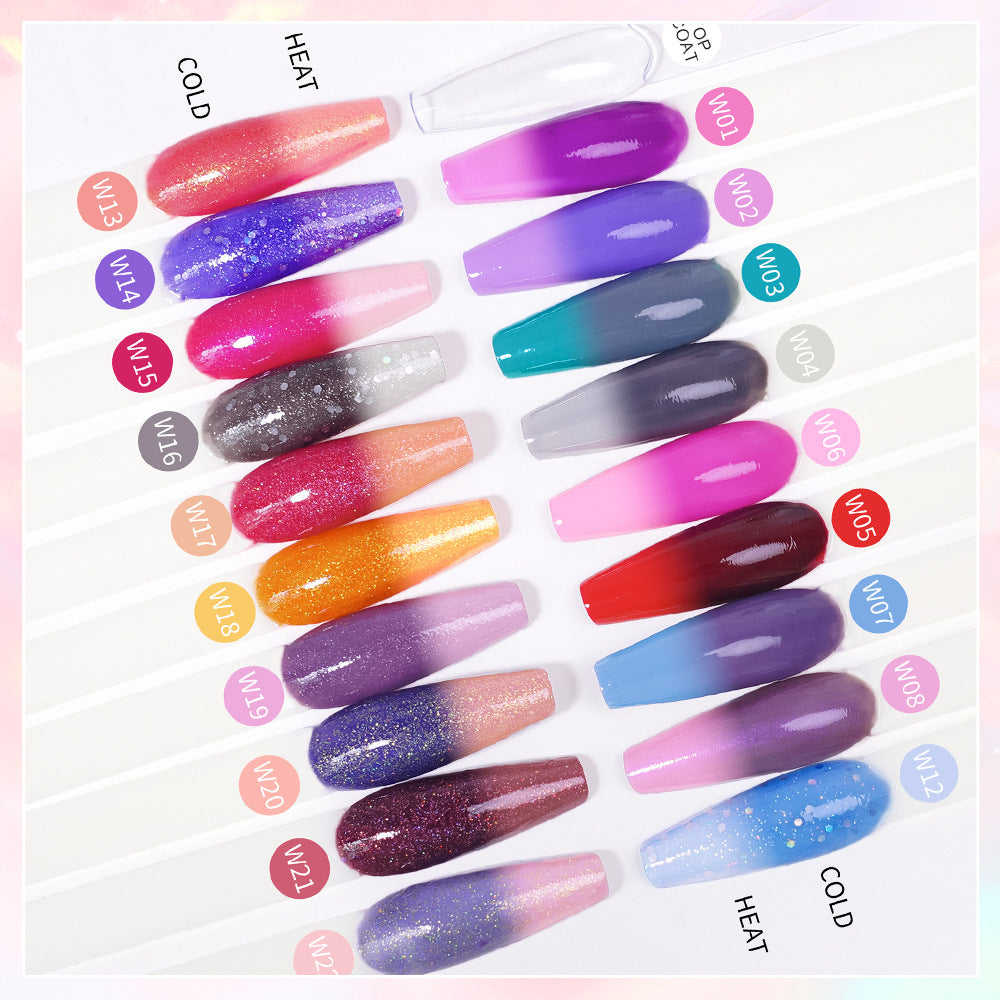 Risyal color-changing nail polish 7ml - no bake, quick dry, peel-off, wholesale, cross-border exclusive, gradient nail polish