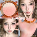 Xixi maoqu baking two-color gradient blush expansion and shrinkage color brightening and contouring all-in-one palette nature nude makeup rouge