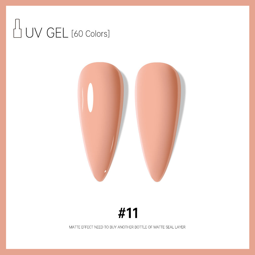 Risyal cross-border exclusive: 60 colors of 15ml gel nail polish - includes basic gel, cat eye gel, and more