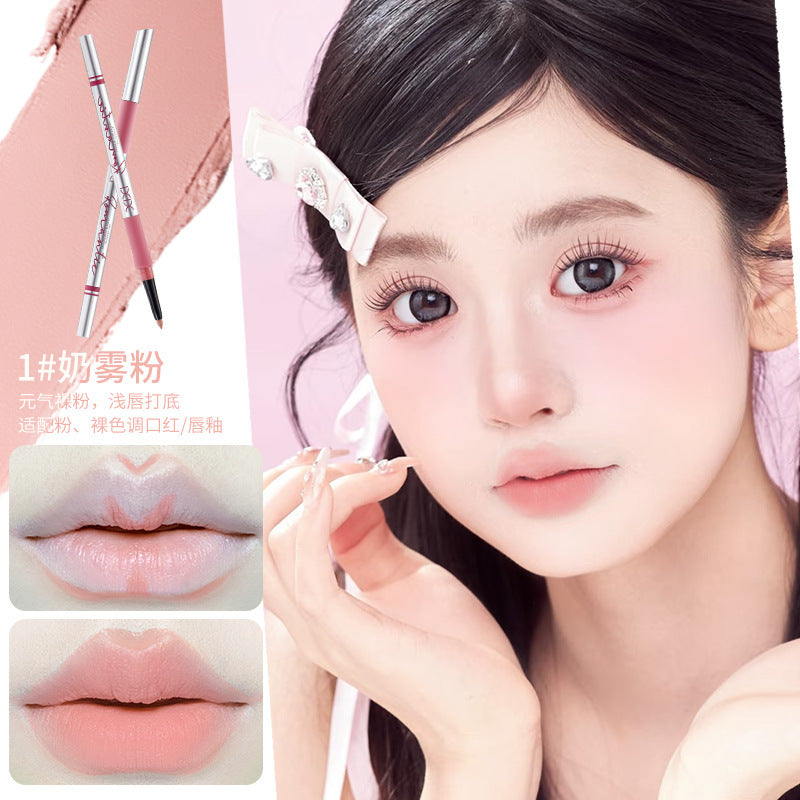 Xixi velvet mousse lip liner comes with a pencil sharpener, matte matte to outline the lip shape, long-lasting and non-fading