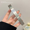 High-quality brushed metal hair clip, side clip, side bangs clip, hairpin, women's fashion new arrival one-word clip, headwear, hair accessories