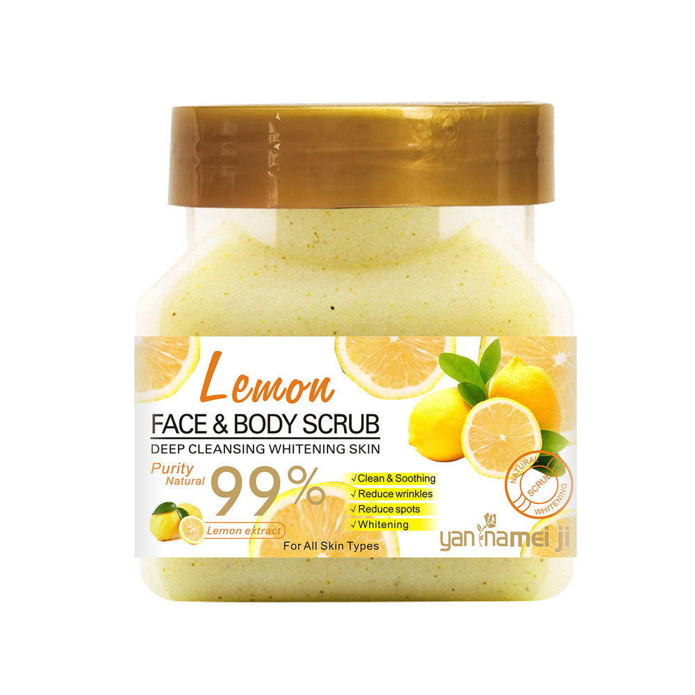square bottle rice scrub to remove dead skin, clean fruit scrub to remove chicken skin, rose exfoliating cream 350g
