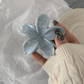 Summer dopamine gradient flower clip half-tied hair clip headwear hair clip women's back of head shark clip classy