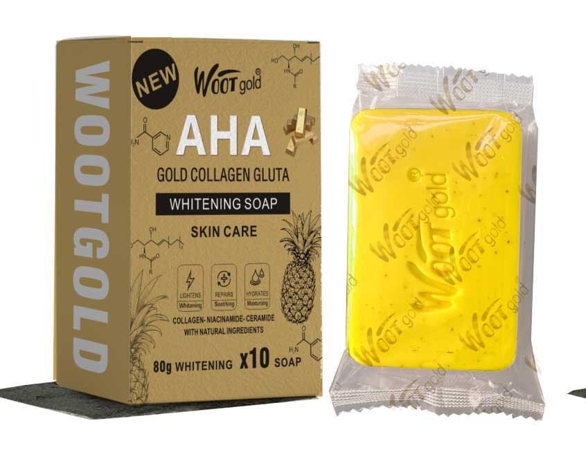 exclusive gold collagen soap 80g bath and facial cleansing natural ingredients handmade soap english export
