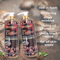 coffee scrub shower gel 1000ml brightening and moisturizing bubble shower gel deep cleansing and moisturizing export
