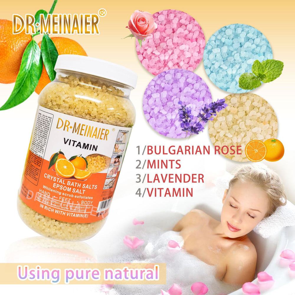 Large bucket of bath salt, natural coarse salt, foot bath, body cleansing, cuticle, chicken skin crystal, sea salt spa cross-border