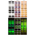 Zhengxiang cross-border halloween gel manicure stickers waterproof nail fluorescent flash luminous nail stickers oem european and american odm