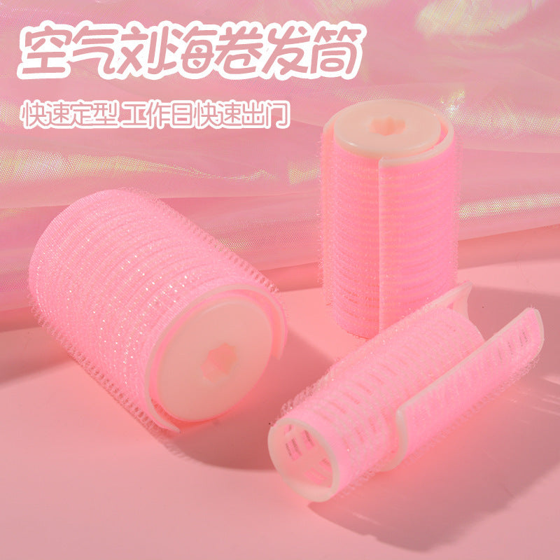 Air bangs, forehead curling barrel, head hair, root hair, fluffy handy gadget, double-layer fixed self-adhesive in stock
