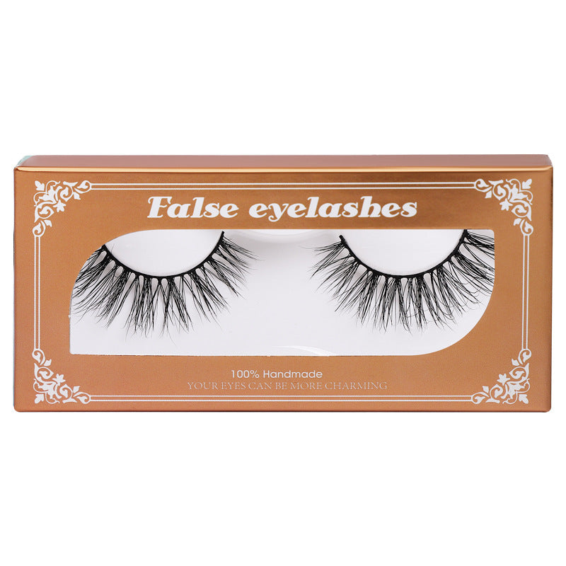 European and american false eyelashes 3dstereo hangable long and thick mink hair eyelashes one piece wholesale soft hair eye tail