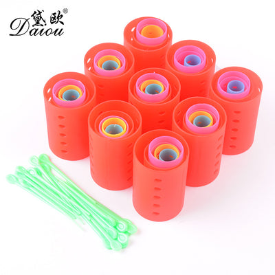 Amazon light tube hair curler multi-size suit hair styling tool plastic light tube curling iron with free pins