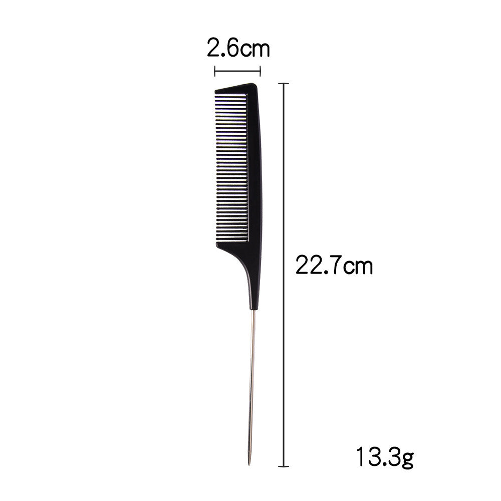 Hairdressing comb cross-border various combs barber shop special comb pointed tail dual-purpose oil head comb can be printed with logo and fixed color