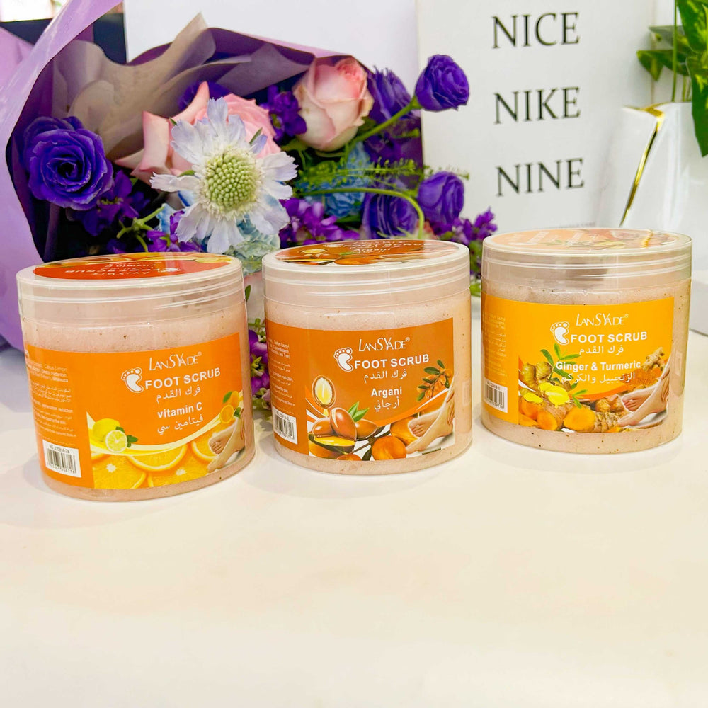 moisturizing body & foot scrub bath salts - deep cleansing, exfoliating, and dead skin removal with fragrant sea salt
