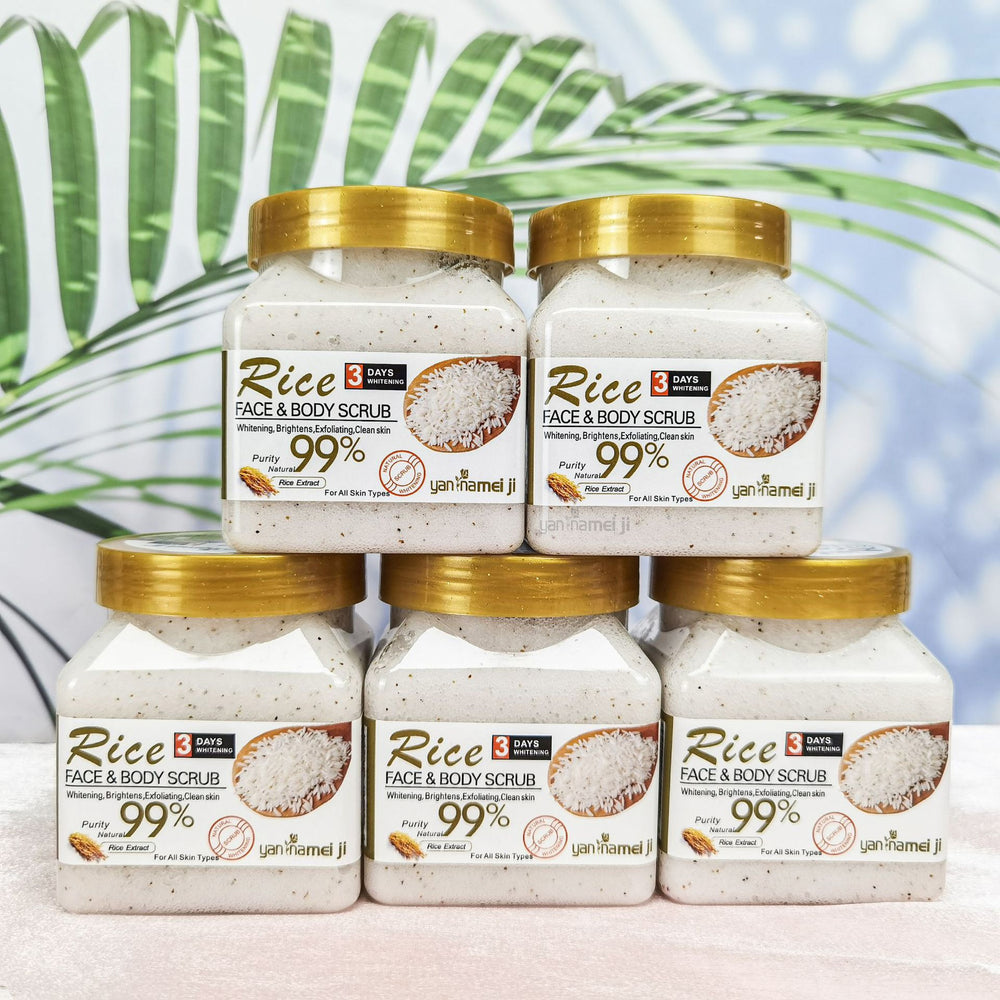 rice bath salt fruit scented bath salt full body bath exfoliating chicken skin scrub salt deep cleansing wet salt