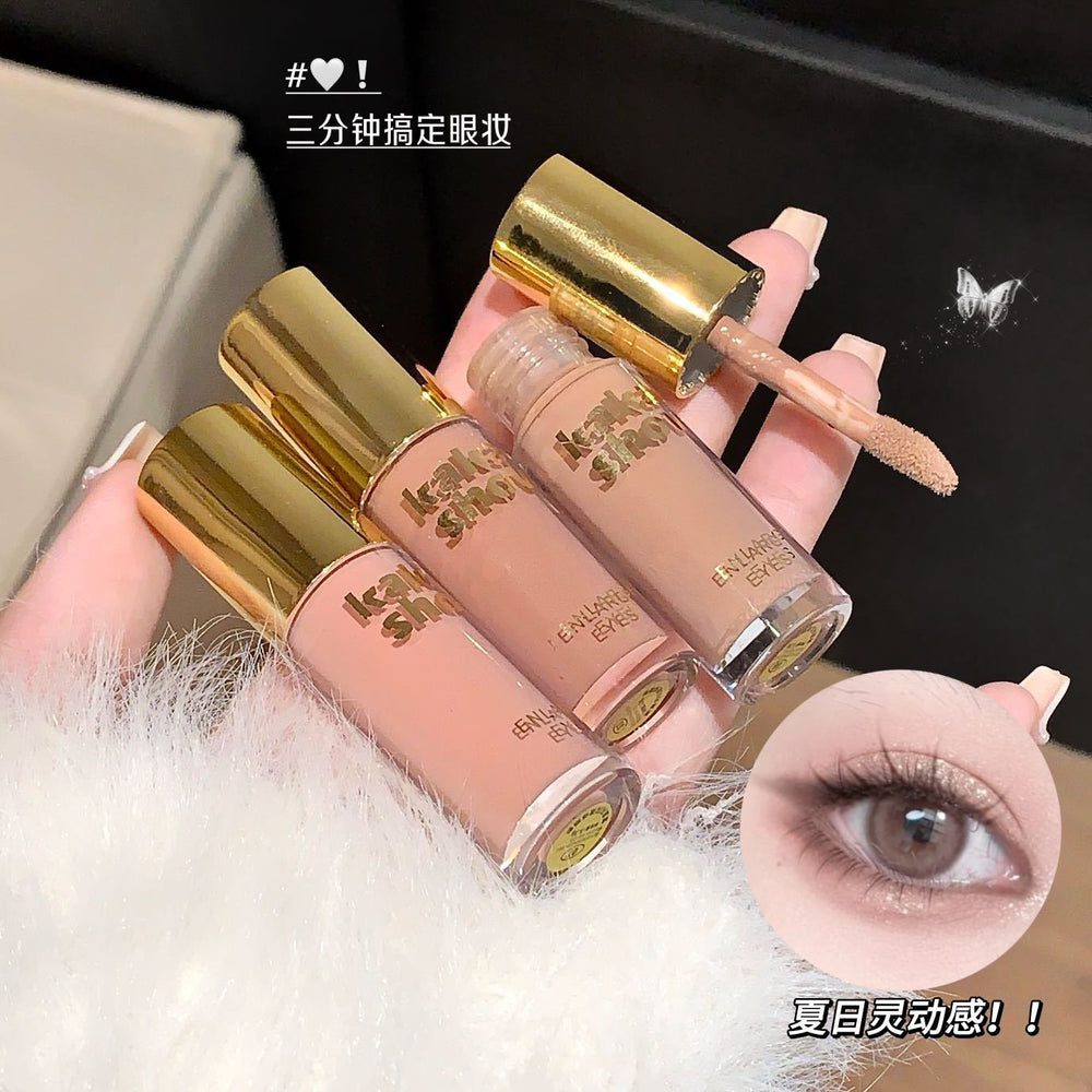 Makeup kakashow starry liquid eye shadow pearlescent matte fine shimmer highlight brightening lying silkworm eye shadow liquid