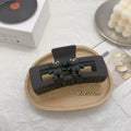 Matte black square double bear-13cm