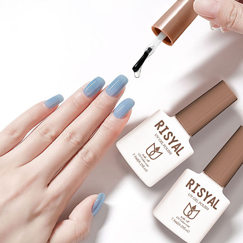 Risyal nail art functional glue 7.3ml anti-scratch reinforced frosted seal nail art glue bottom glue anti-overflow glue nail polish glue