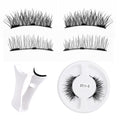 popular magnetic false eyelashes, glue-free, one-piece magnetic suction set, fox eyelashes, flatness magnetic