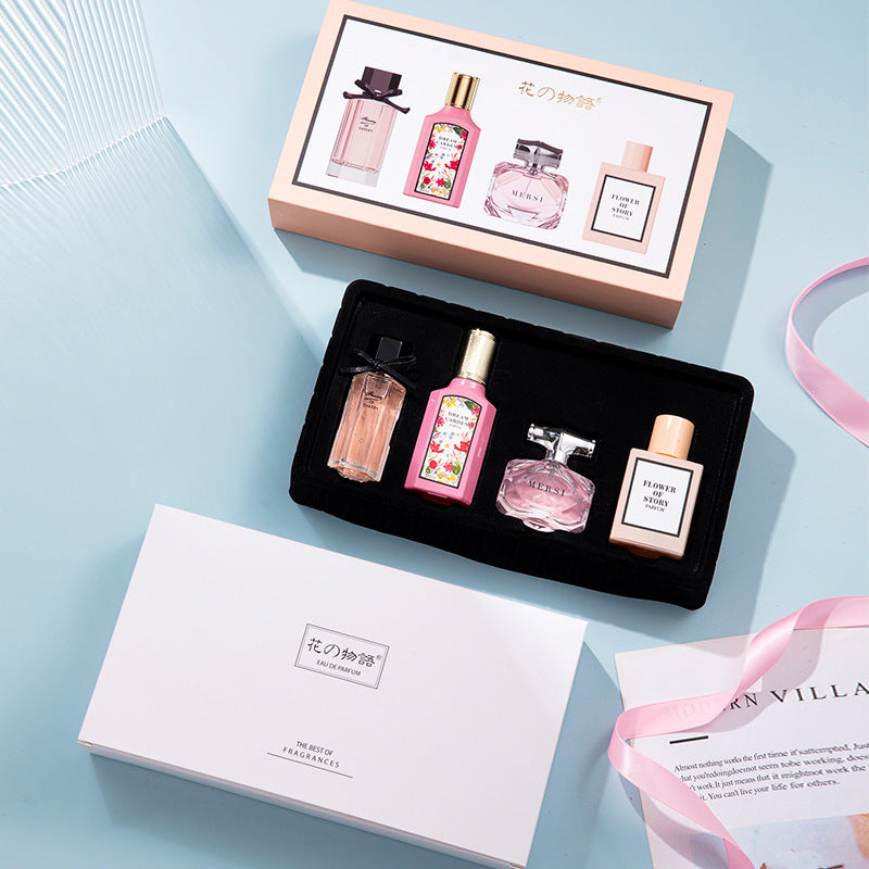 Floral story new perfume gift set - summer floral fragrance eau de toilette for women - long-lasting perfume - cross-border