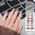 Zhengxiang custom gel nail art stickers - cat eye, glitter, 3d foil, french, uv light therapy, semi-cured nail stickers wholesale