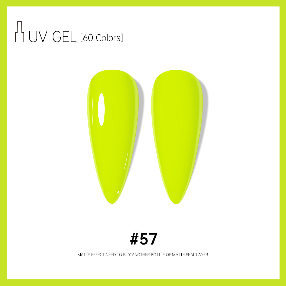 Risyal cross-border exclusive: 60 colors of 15ml gel nail polish - includes basic gel, cat eye gel, and more