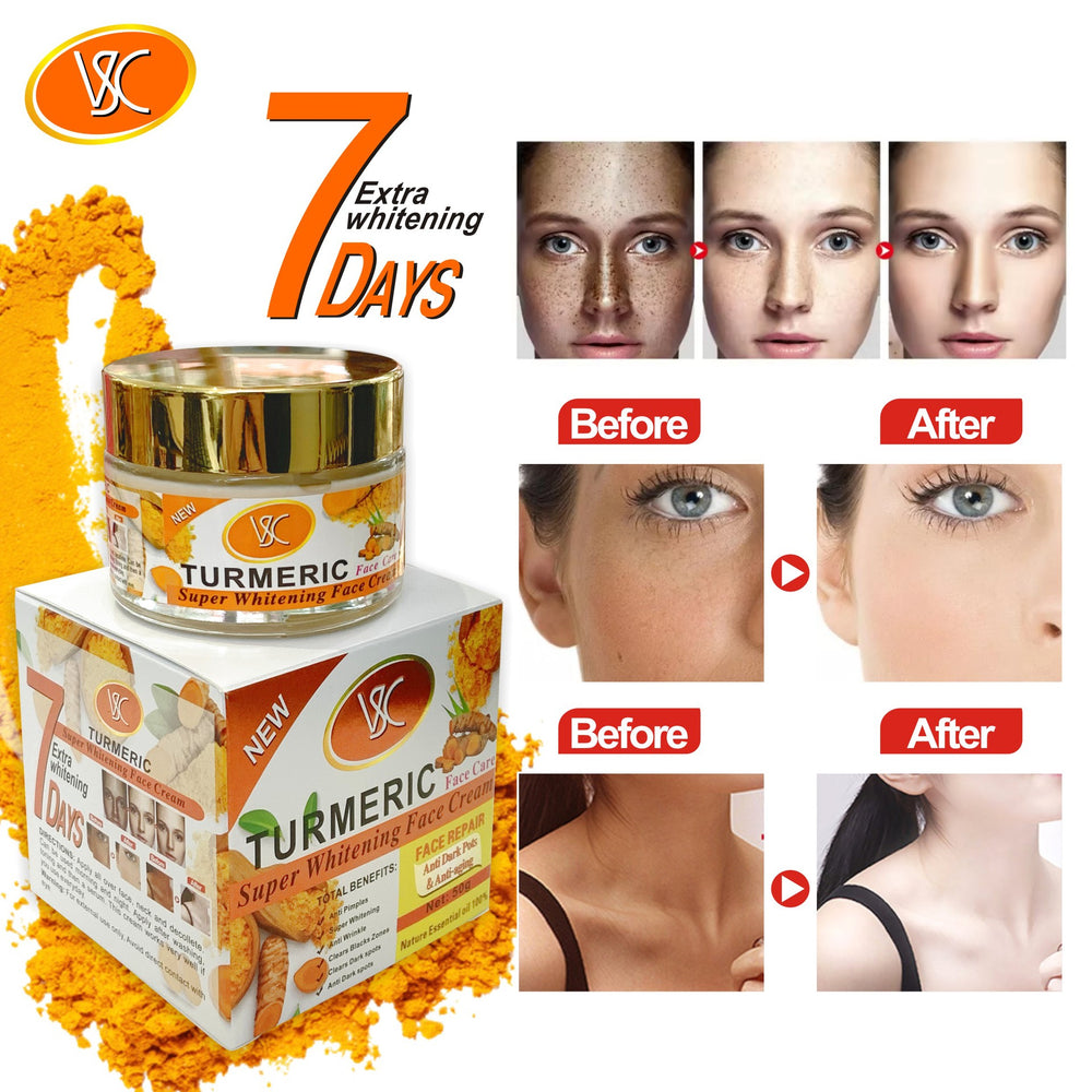 turmeric collagen face cream 50g - reduces fine lines, brightens skin, firms facial skin, anti-wrinkle cream
