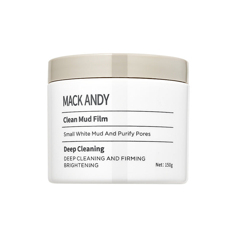 Marco andy white clay cleansing mud mask refreshing oil control gentle deep cleansing pores blackheads smear mask
