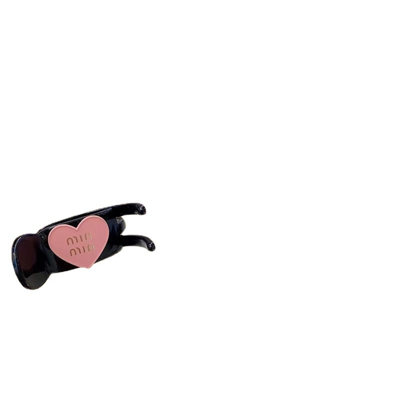 Letter love hair clip high ponytail fixed clip popularsweet grab clip female ball head back of head ponytail clip