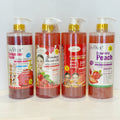 English body wash 1000ml scrub shower gel brightens skin, removes blackness, silky skin, rich foam, exfoliates