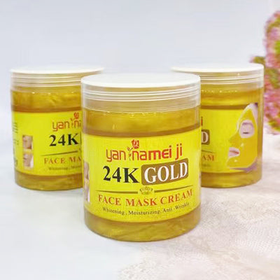 24k gold mask cream - brightening, hydrating, repairing face cream - moisturizing, nourishing, and rejuvenating peel-off mask for export