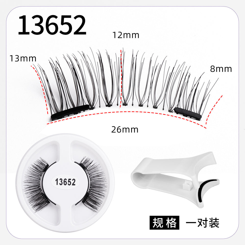 magnetic false eyelashes european and american magnetic eyelash set magneticeyelash qingdao factory smoky makeup
