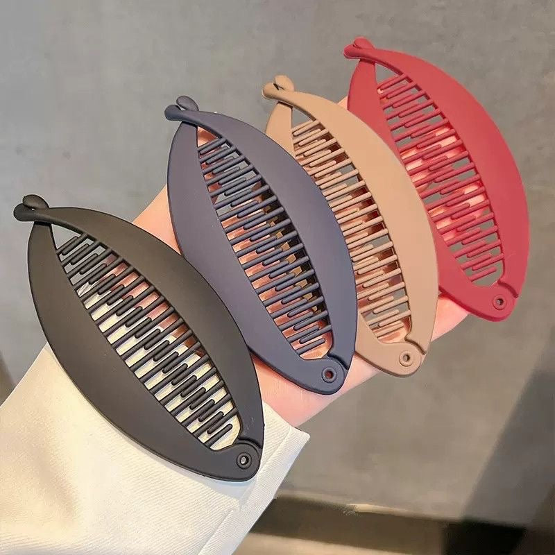 Morandi ponytail buckle hairpin for women, elegant frosted hair twist clip, horizontal clip, hair clip, banana clip, headwear