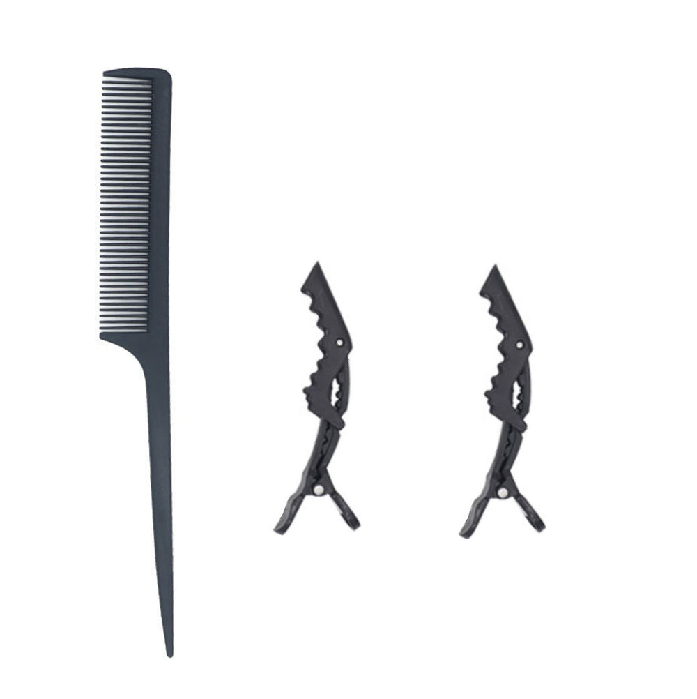 Hairdressing tools, straight hair comb, hairdressing comb, clip, three-piece suit, pointed tail comb, double-ended comb, hairdressing comb wholesale