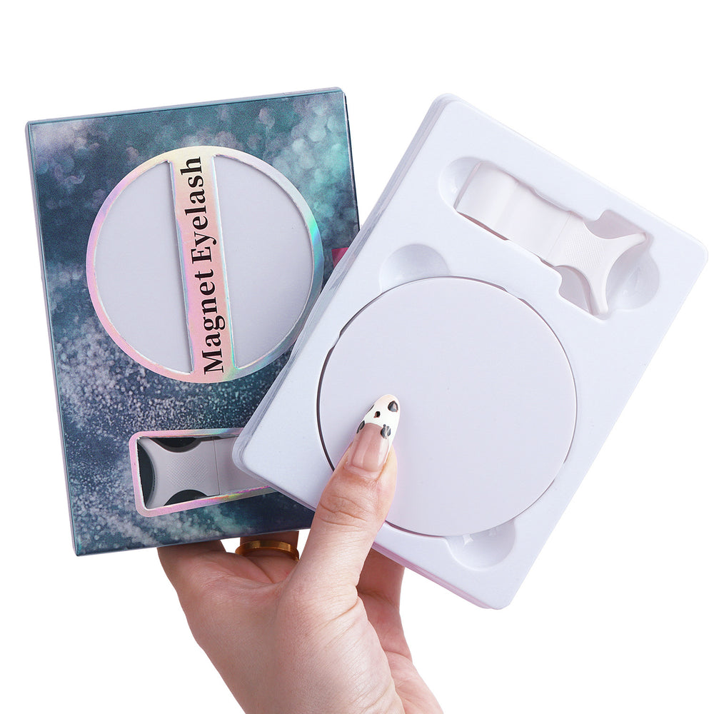 European and american magnetic false eyelashes - soft magnetic silk lashes, invisible band, reusable, wholesale for export