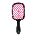 Hairdressing cut out massage grids wet and dry hairdressing comb for home women's straight hair curling comb fluffy styling comb