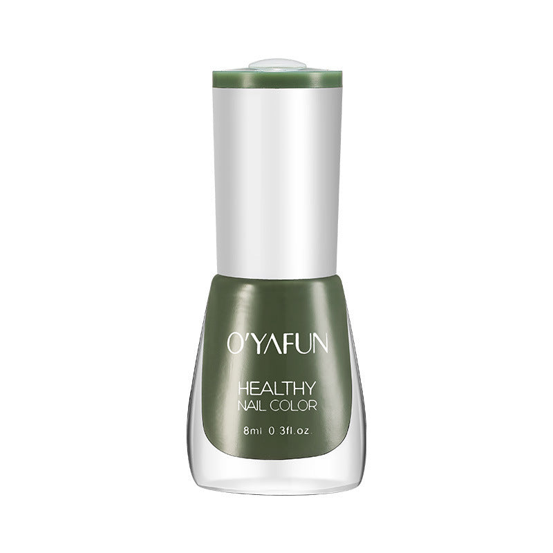 New ouyafei water-based nail polish, no baking required, quick-drying, peelable, 8ml, student-friendly clear top coat, wholesale